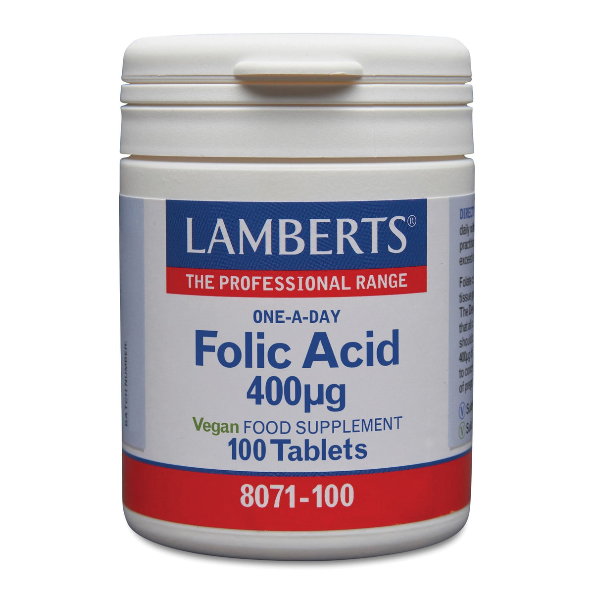 Lamberts Vitamine B11 400 mcg (foliumzuur) 100 tabletten