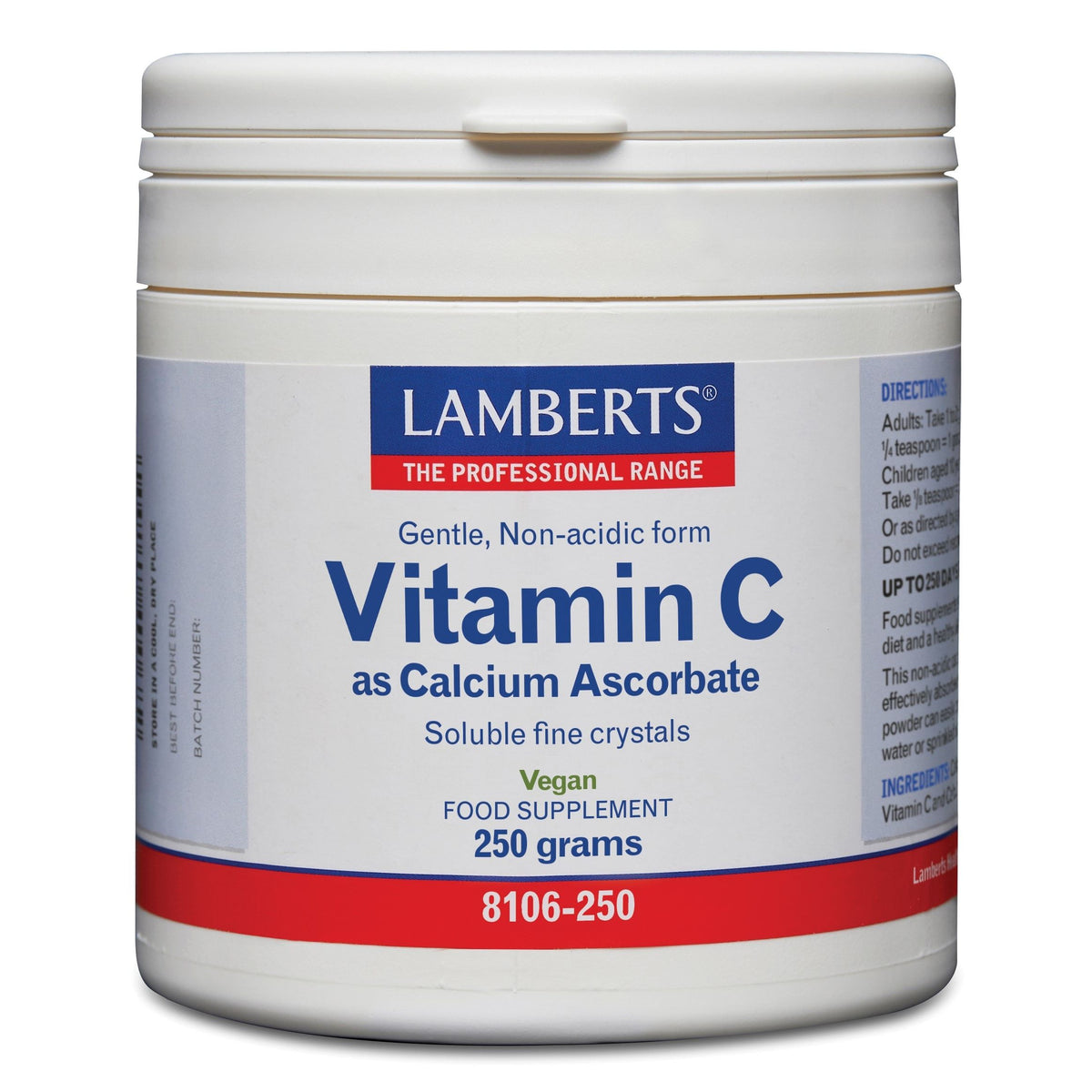 Lamberts Vitamine C calcium ascorbaat 250 gram
