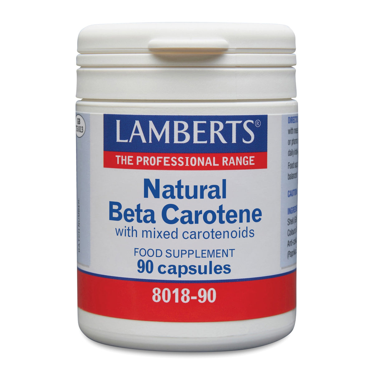 Lamberts Vitamine A 15 mg natuurlijke (beta caroteen) 90 capsules