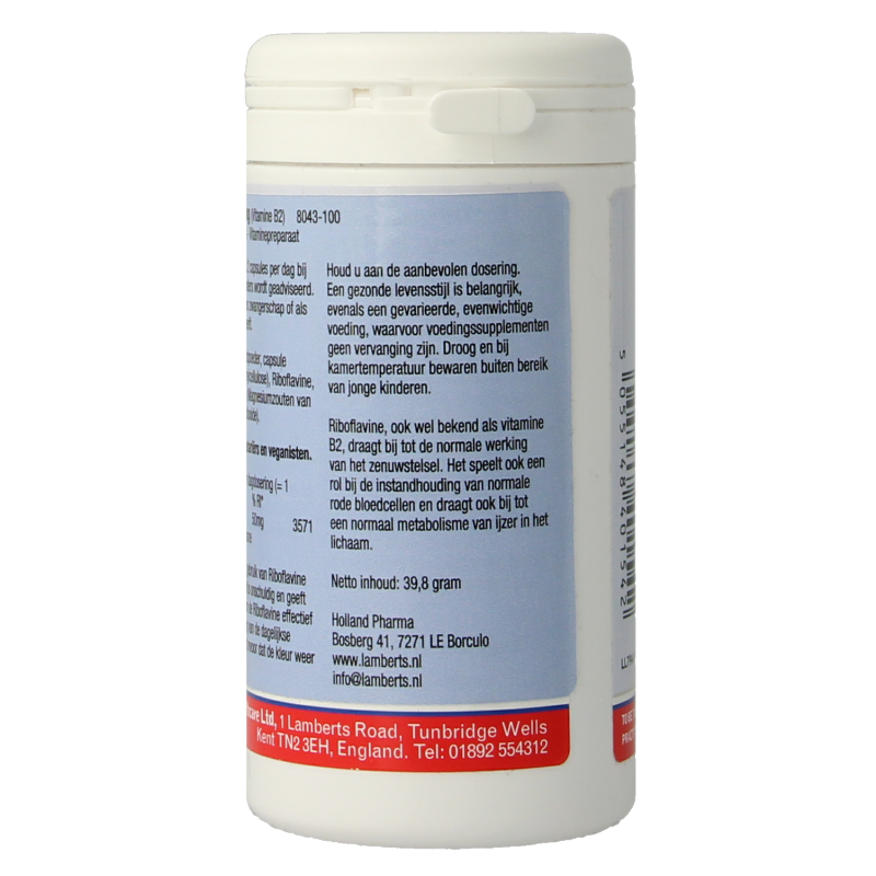 Lamberts Vitamine B2 50 mg (riboflavine) 100 vcaps