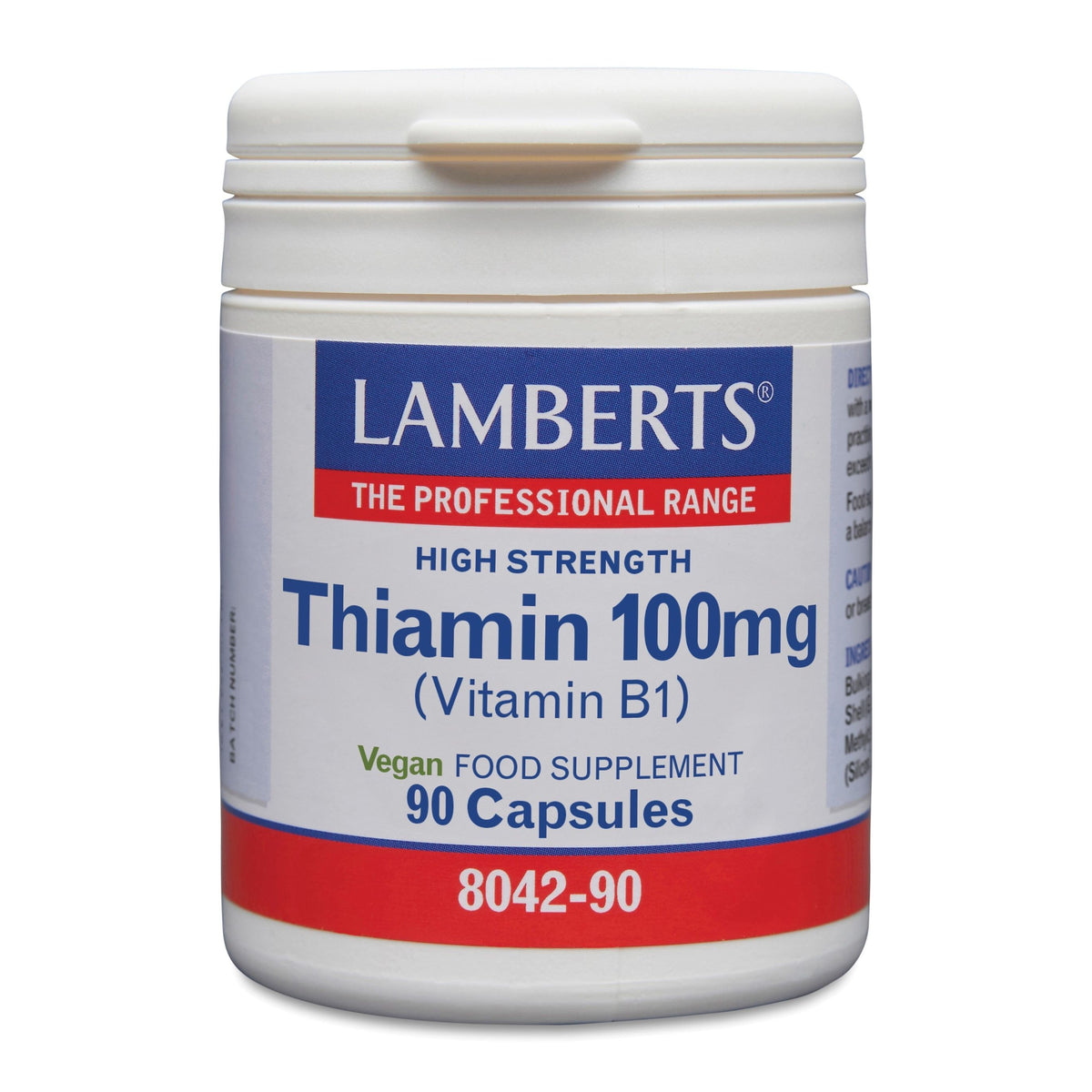 Lamberts Vitamine B1 100 mg (thiamine) 90 vcaps
