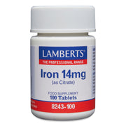 Lamberts IJzer citraat 14 mg 100 tabletten