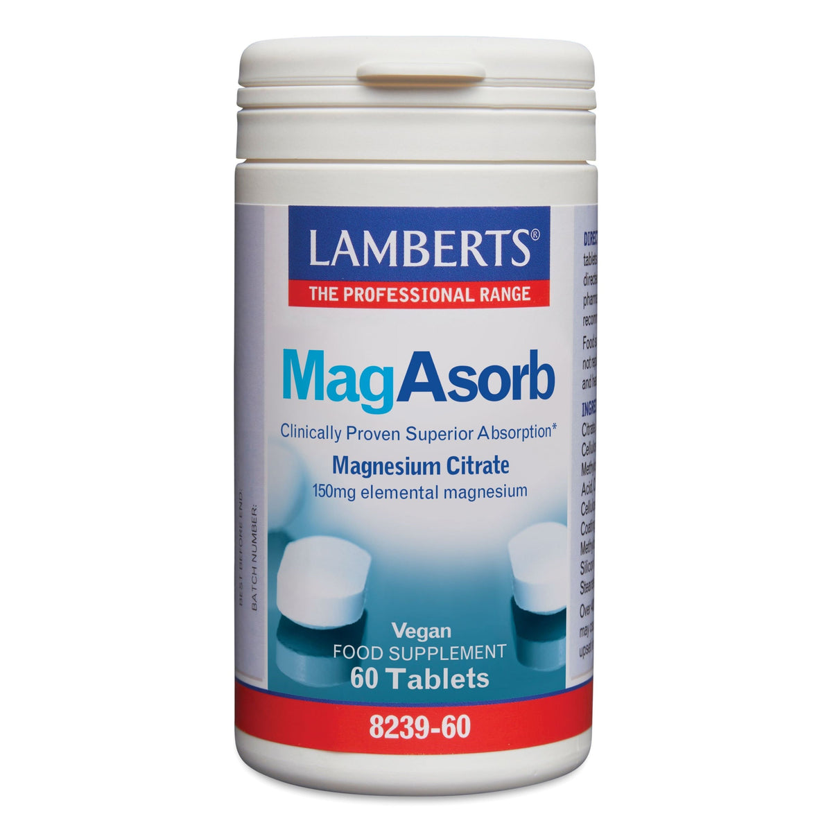 Lamberts MagAsorb (magnesium citraat) 150 mg