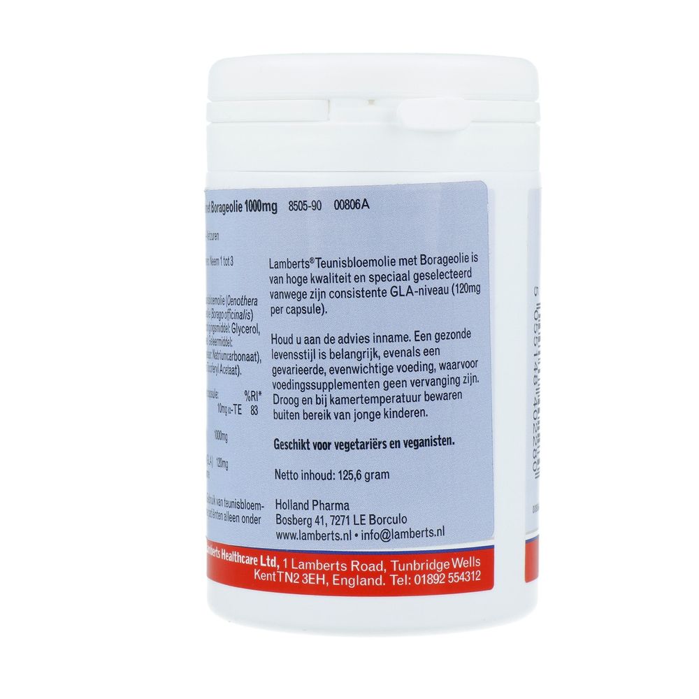 Lamberts Teunisbloem met borageolie 1000 mg 90 capsules