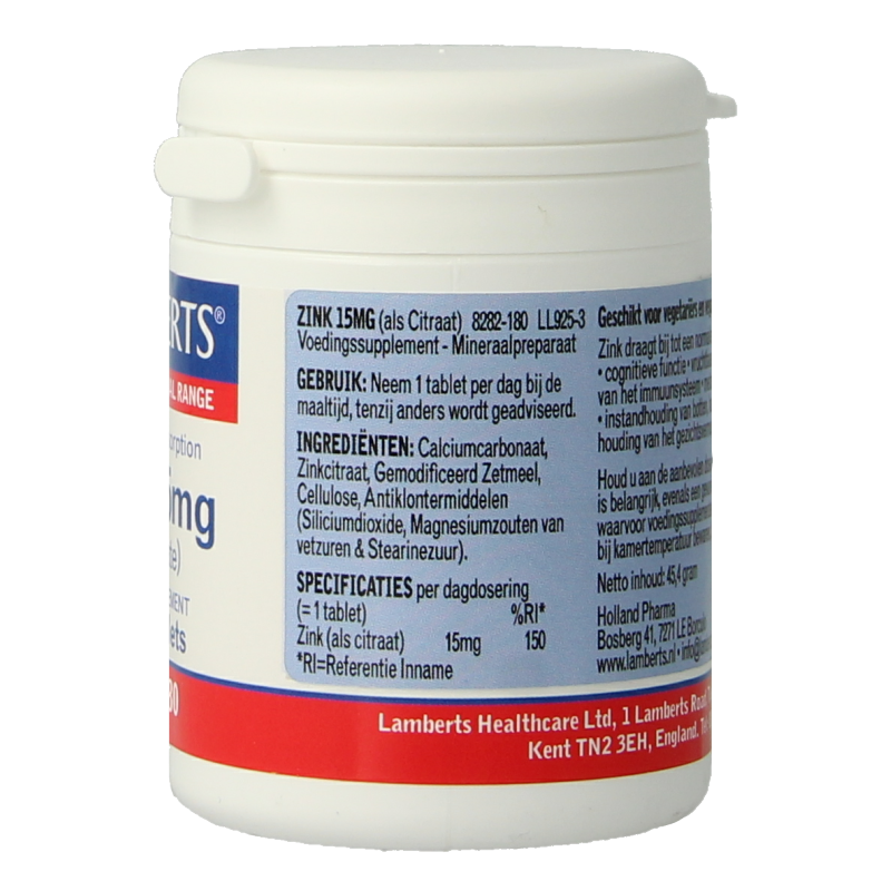 Lamberts Zink citraat 15 mg
