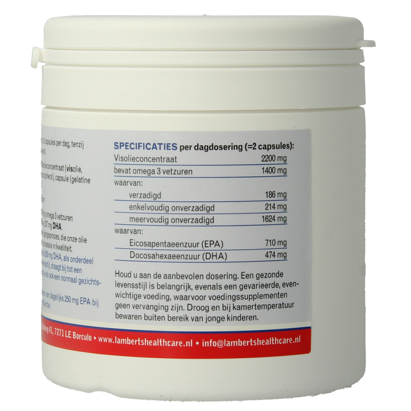 Lamberts Pure visolie 1100 mg omega 3