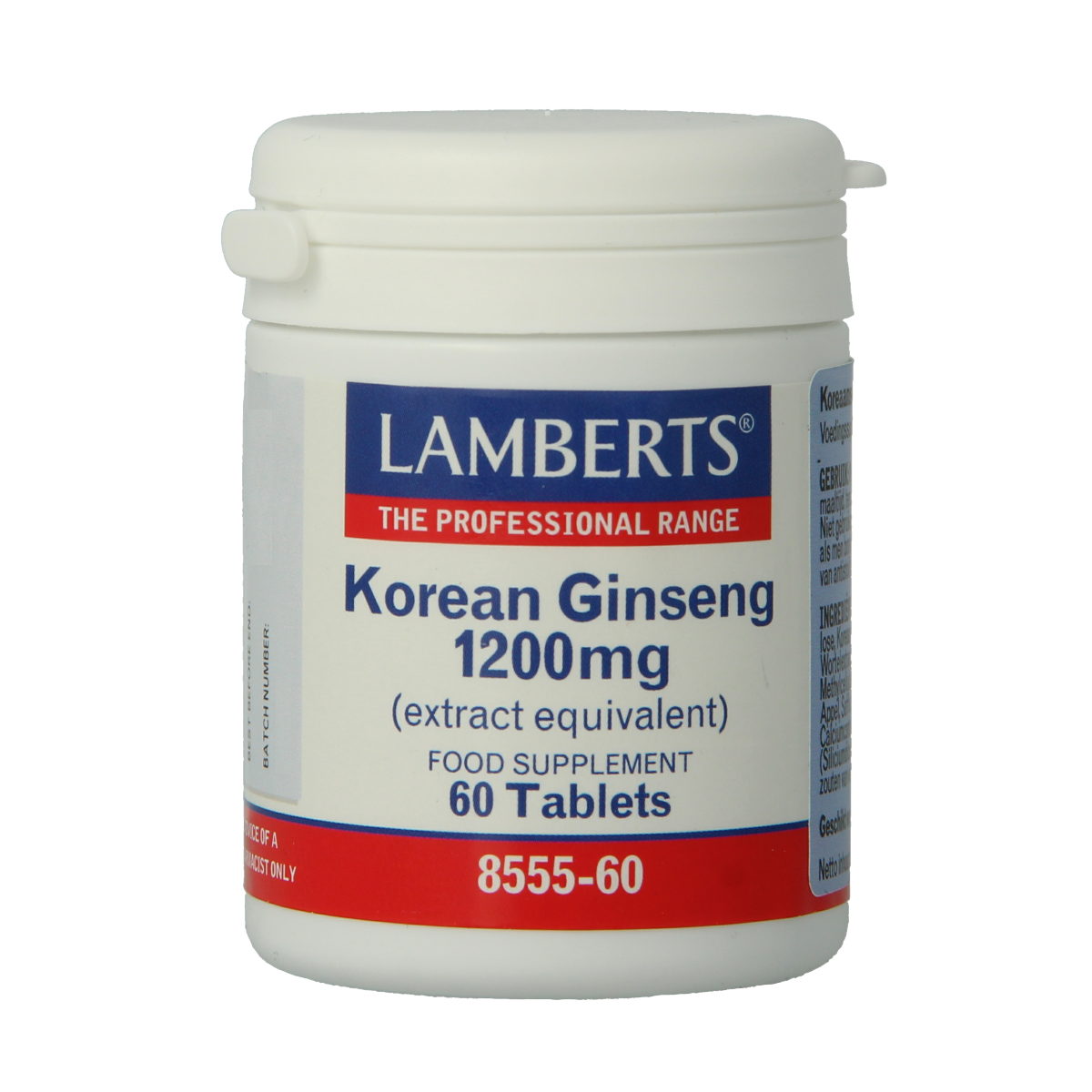 Lamberts Ginseng Koreaans 1200 mg 60 tabletten