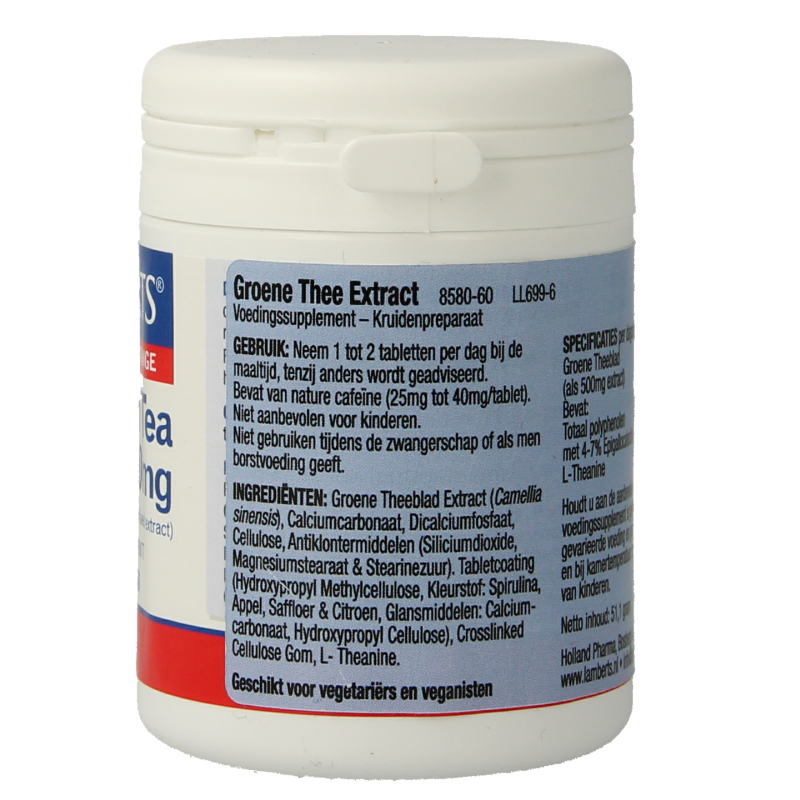 Lamberts Groene thee 5000 mg 60 tabletten