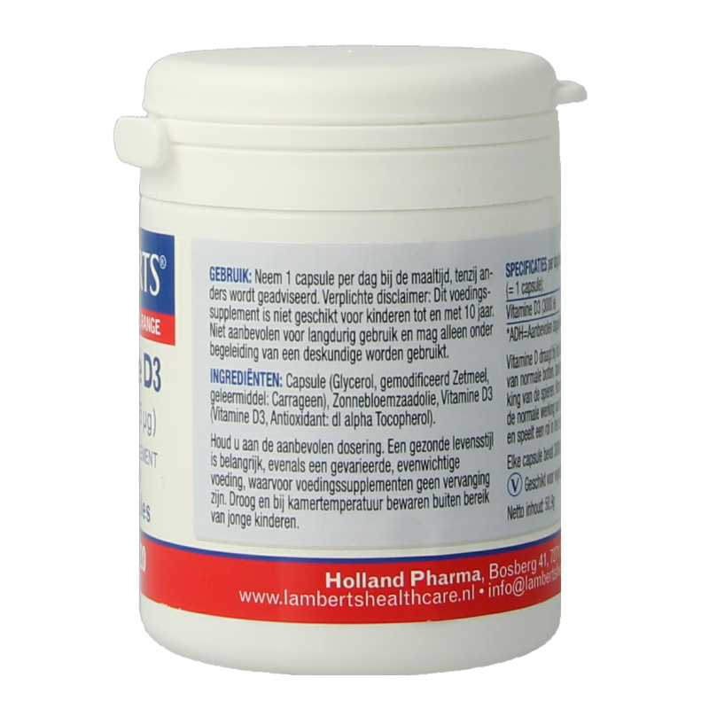 Lamberts Vitamine D3 75 mcg 120 capsules