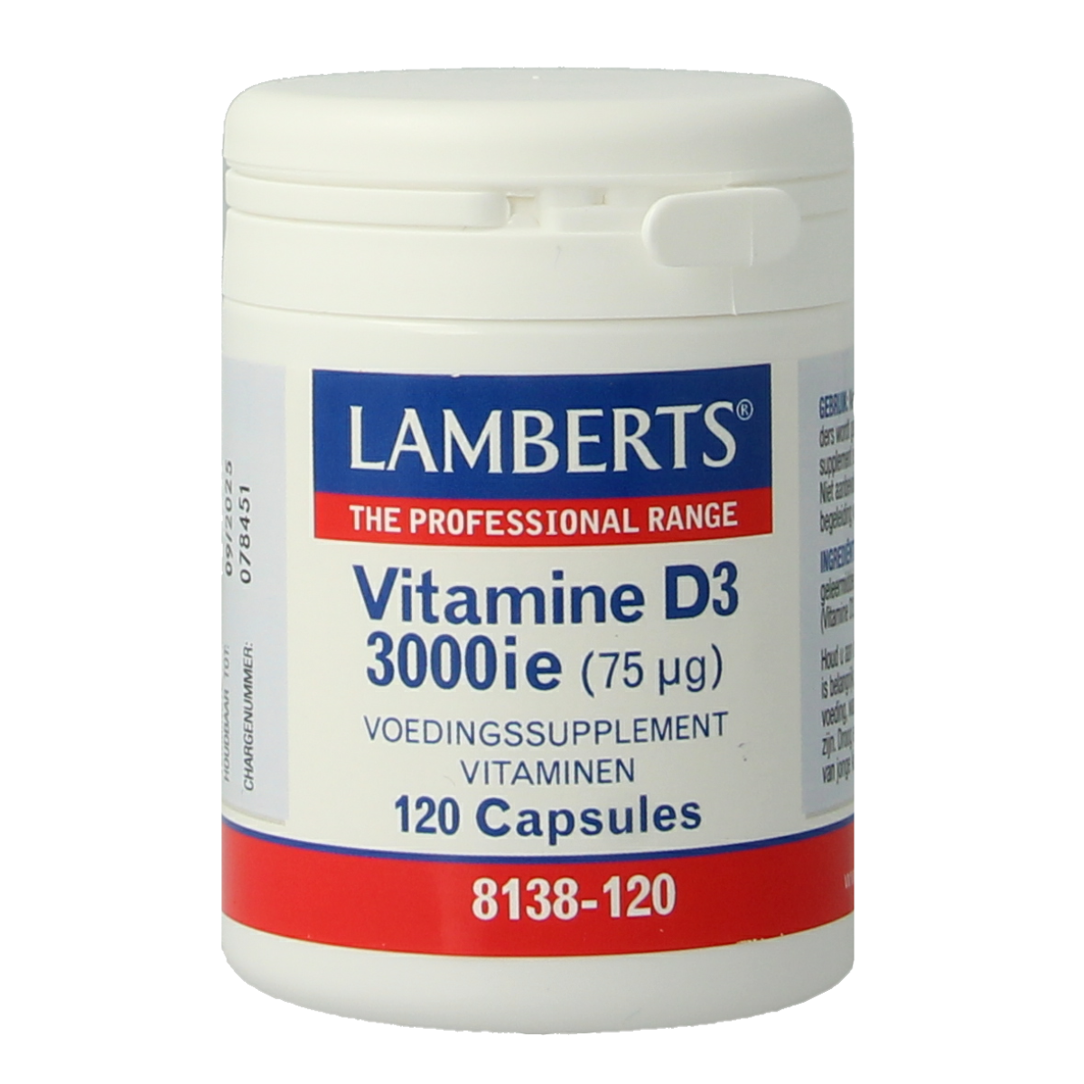 Lamberts Vitamine D3 75 mcg 120 capsules