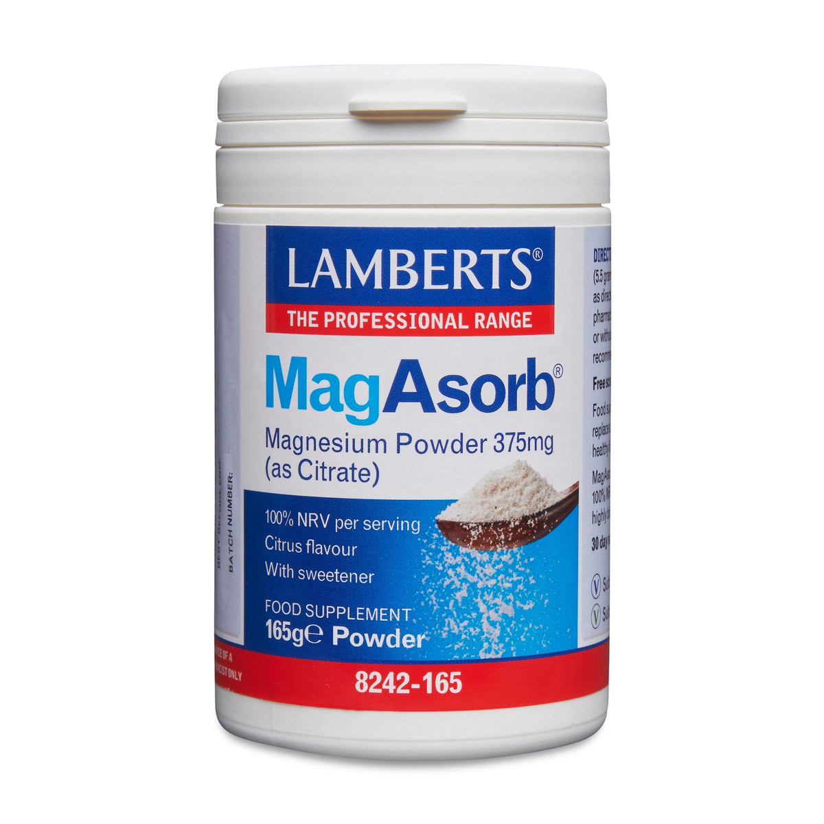 Lamberts MagAsorb (magnesium citraat) poeder 375 mg 165 gram