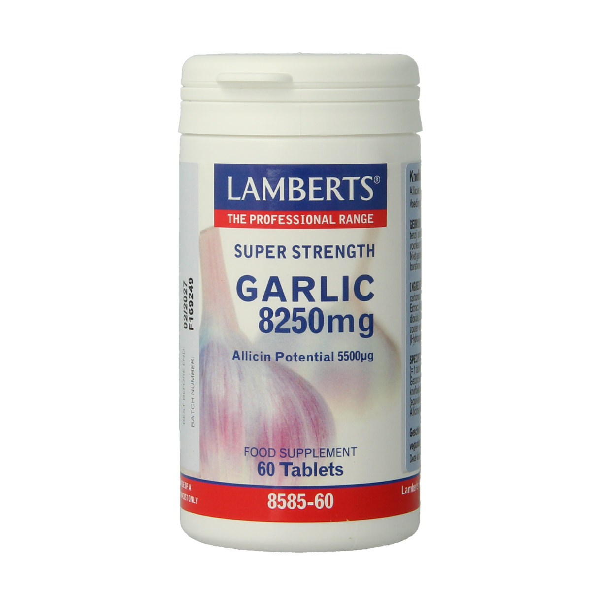 Lamberts Knoflook (garlic) 8250 mg 60 tabletten