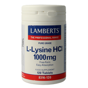 Lamberts L lysine 1000 mg L8316 120 120 tabletten