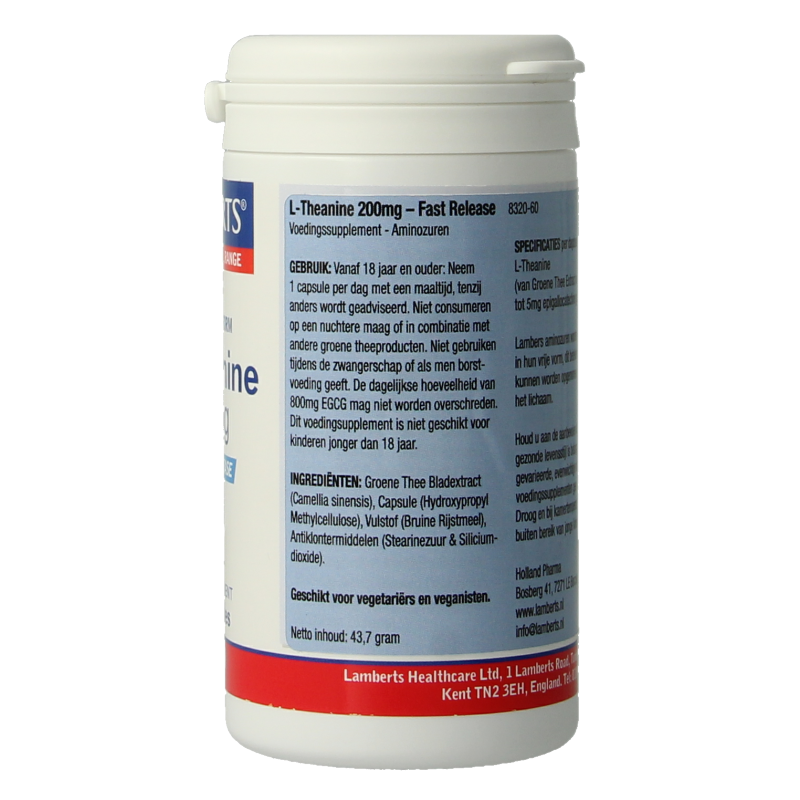 Lamberts L-Theanine 200 mg 60 capsules