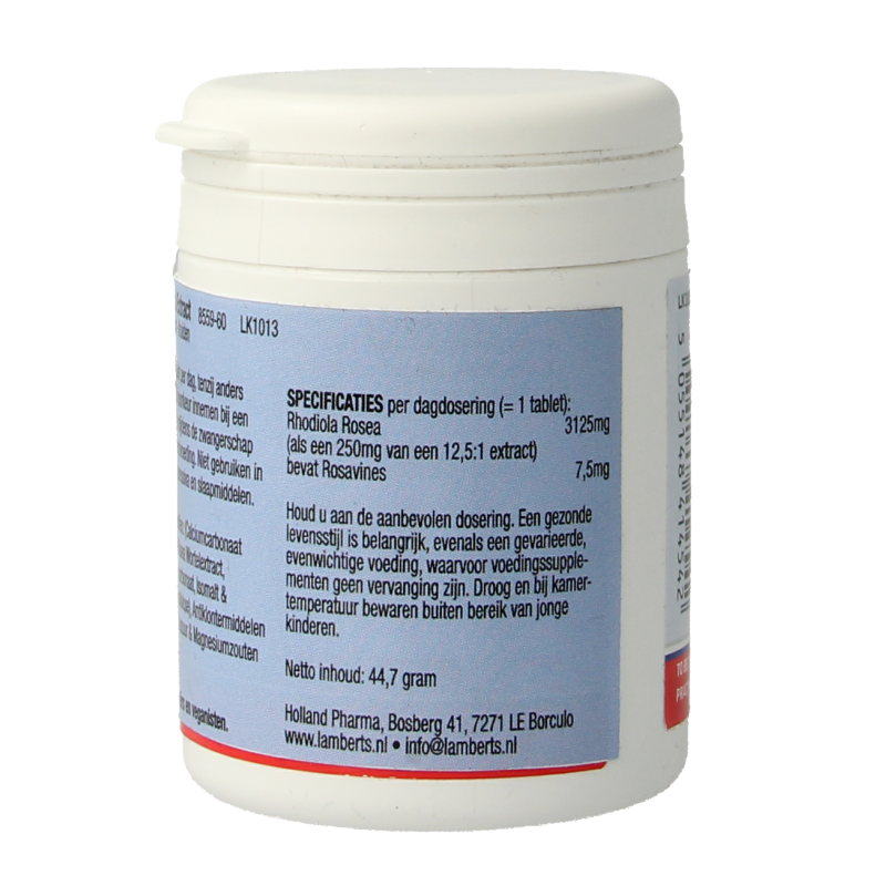 Lamberts Rhodiola rosea extract 60 tabletten