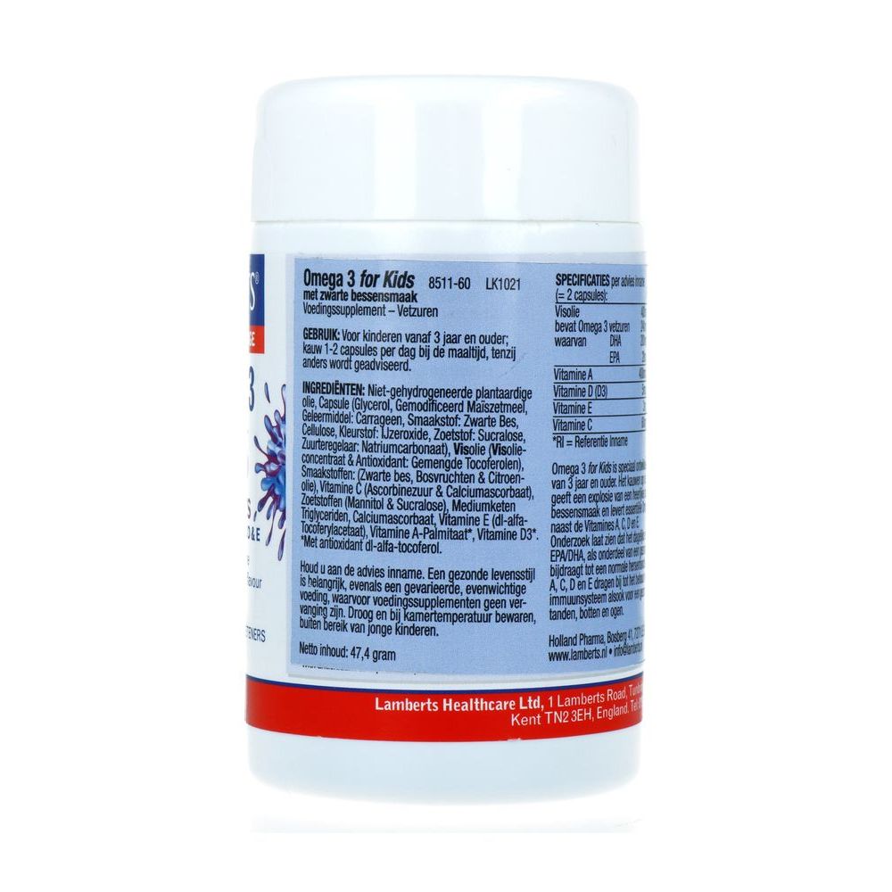 Lamberts Omega 3 for kids 60 tabletten
