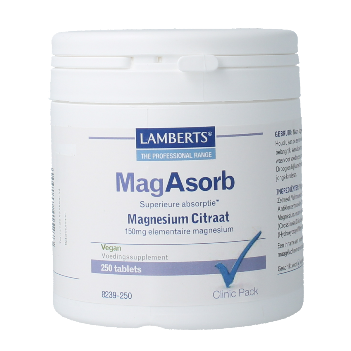 Lamberts Clinic Pack Magasorb 250 tabletten