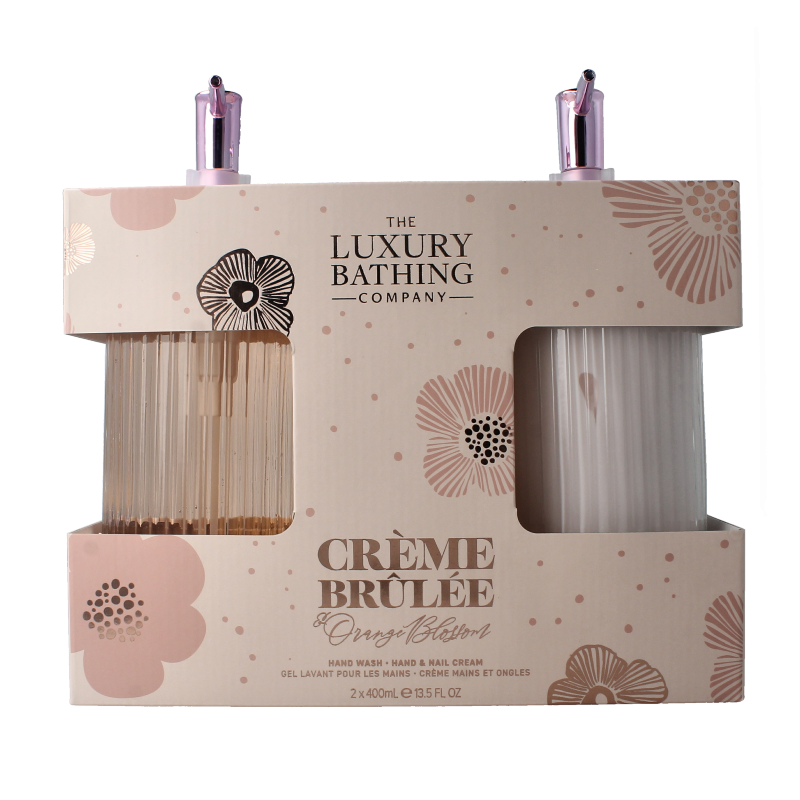 The Luxury Bath Heavenly hands wash & hand nail cream glass bottle