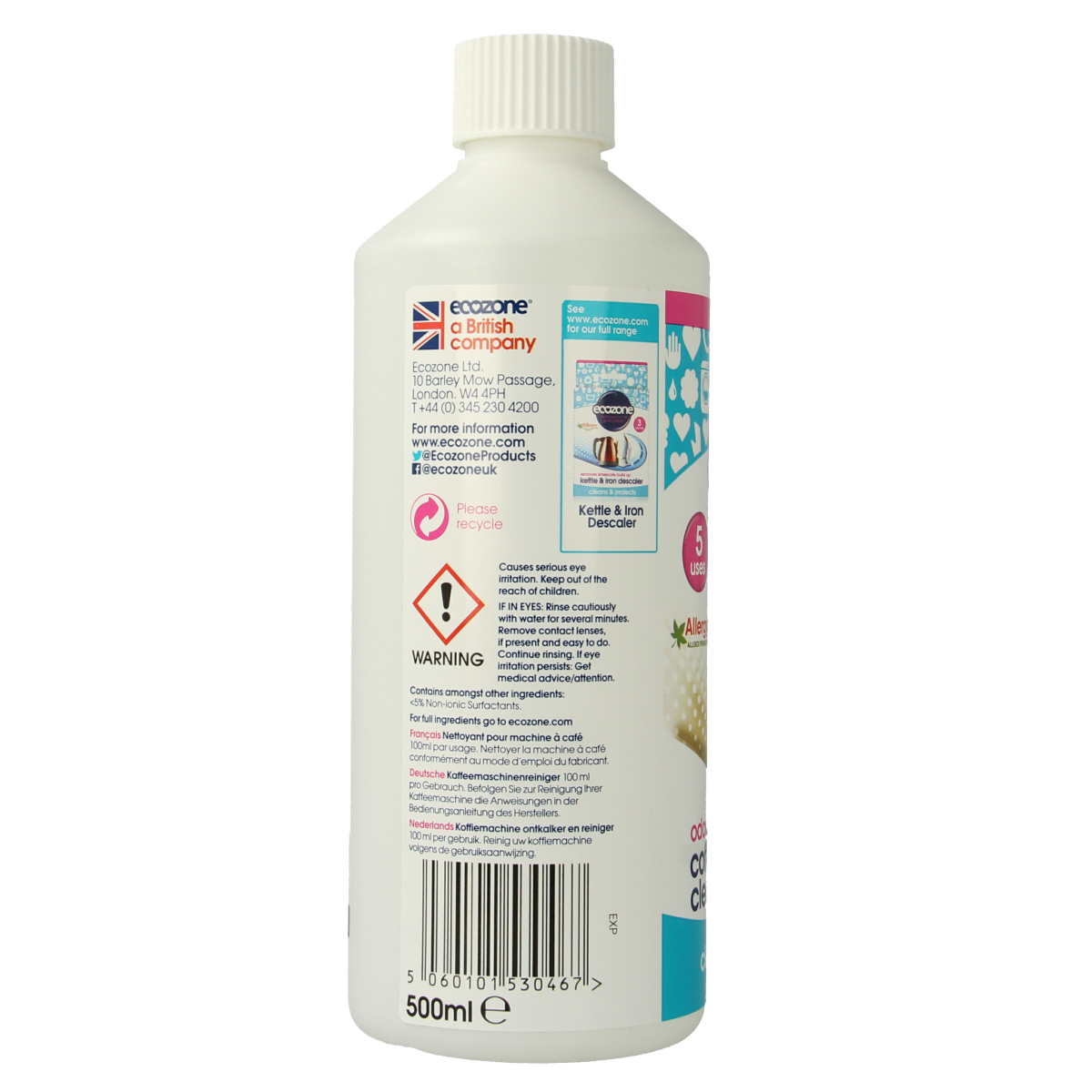 Ecozone Koffiemachine reiniger 0,5 liter