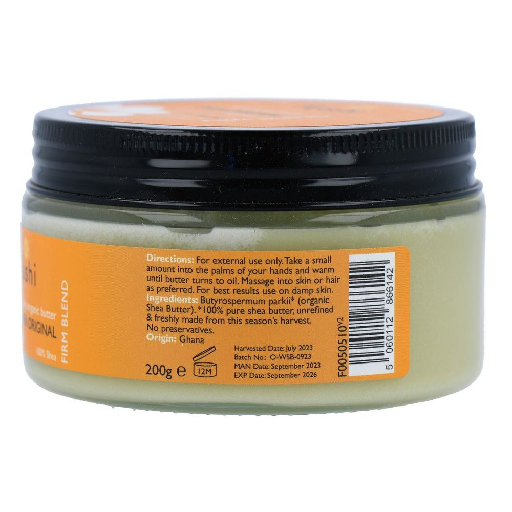Fushi Virgin Sheaboter Ongeraffineerd biologisch 200 gram