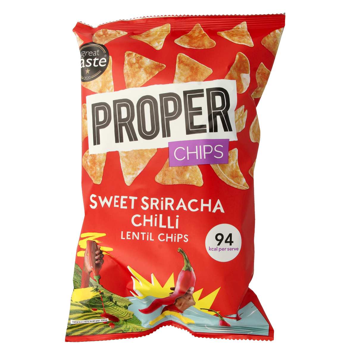Proper Chips Chips sweet sriacha 85 gram