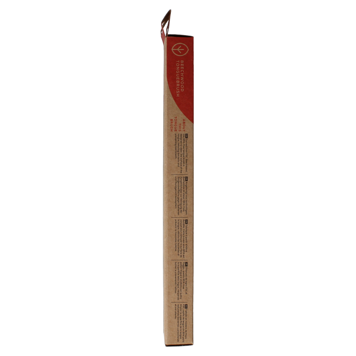 Georganics Tongue brush medium beechwood