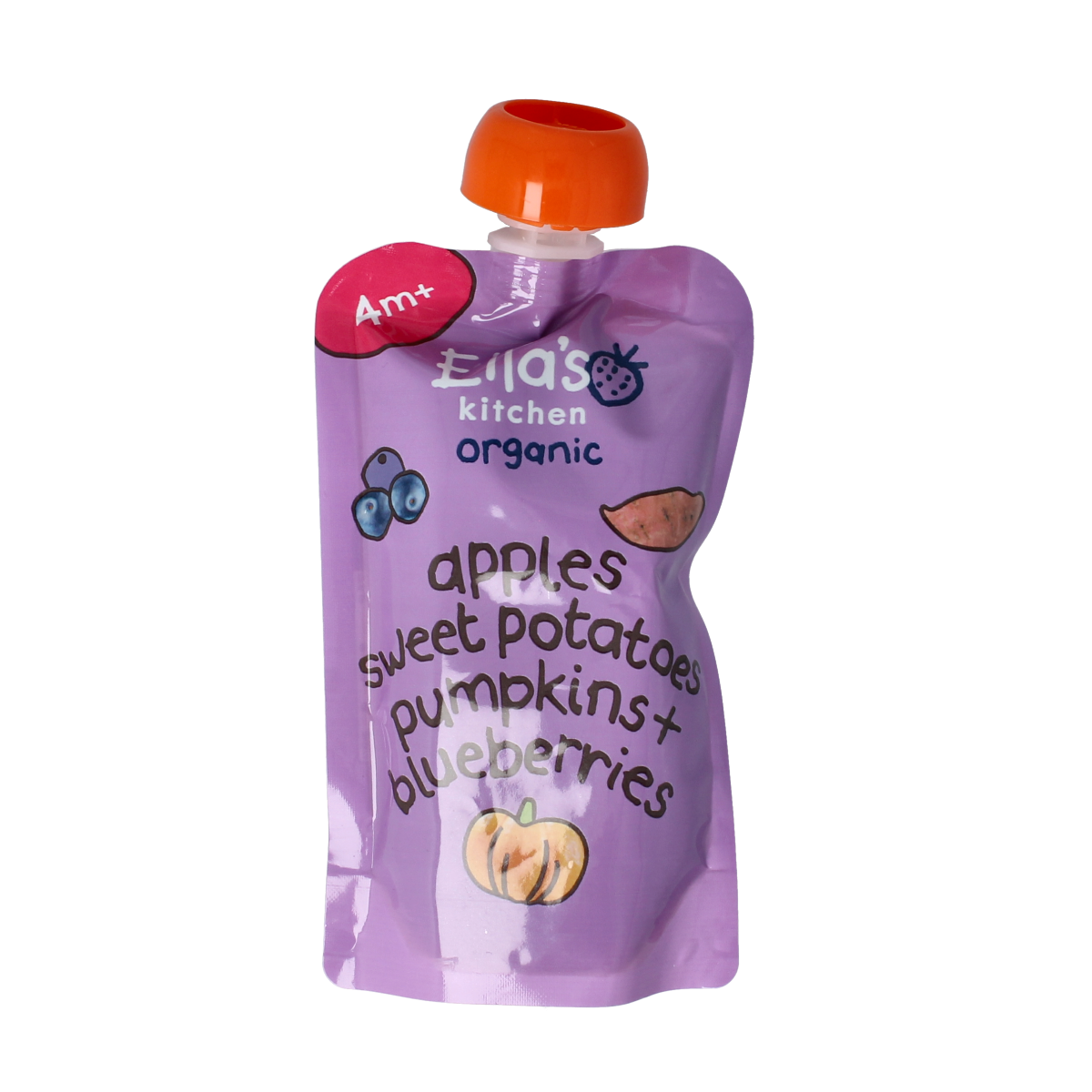Ella's Kitchen Sweet potato pumpkin apple blueberrry 4+ mnd 120 gram