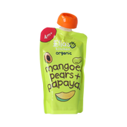 Ella's Kitchen Mangoes pears & papayas knijpzakje 4+ maanden biologisch 120 gram