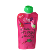 Ella's Kitchen Strawberry rhubarb & apples 4+ 120 gram