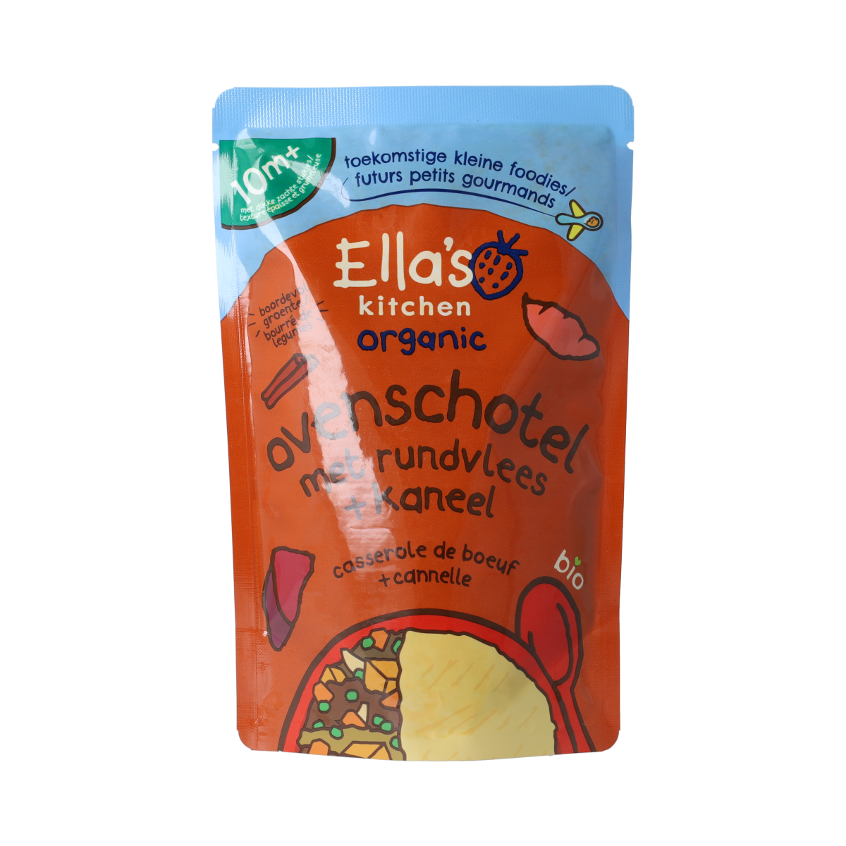 Ella's Kitchen Ovenschotel met rundvlees en kaneel 10+ maanden biologisch 190 gram