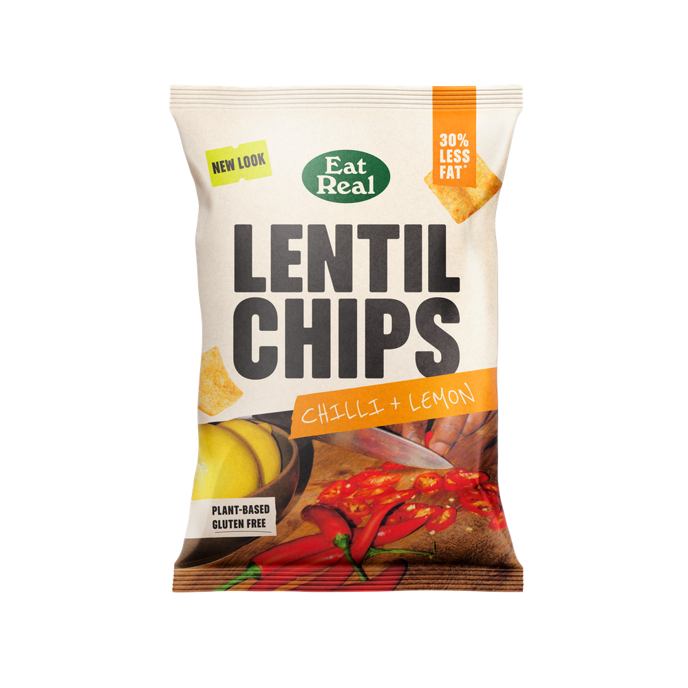 Eat Real Lentil Chips Chilli & Lemon 95 gr