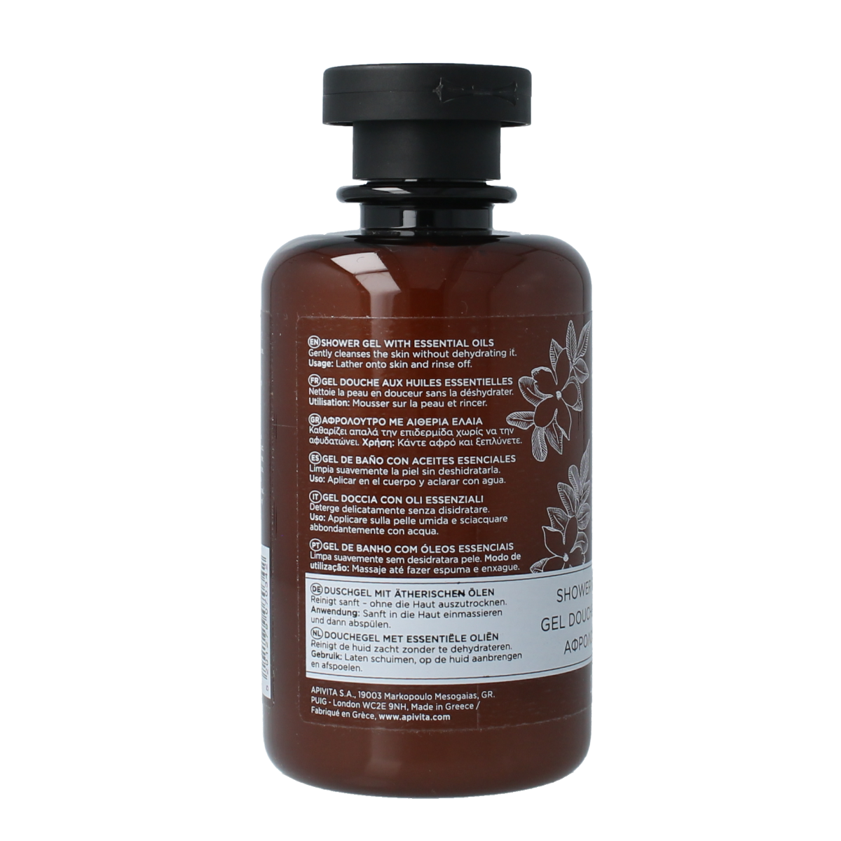 APIVITA Showergel pure jasmine 250 ml