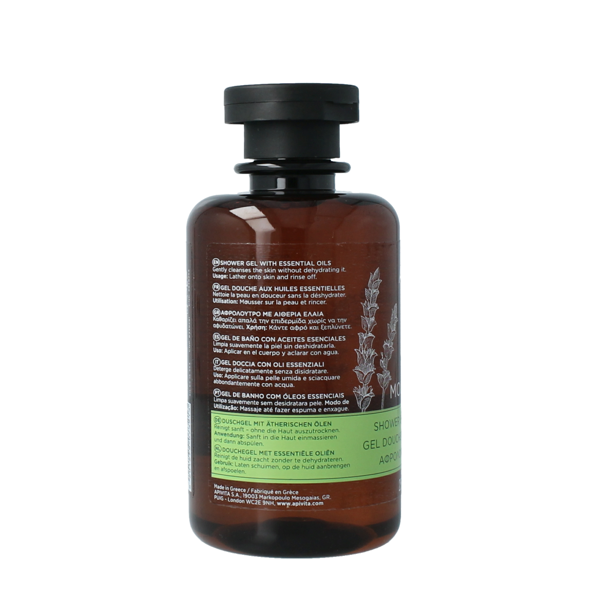 APIVITA Showergel tonic mountain tea 250 ml