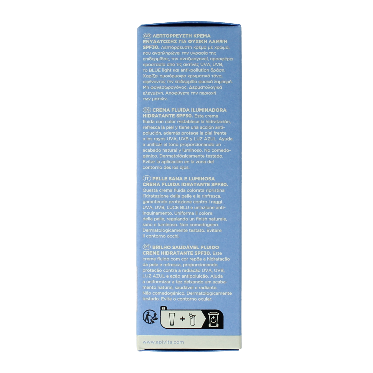 APIVITA Aqua beelicious fluid tinted hydrating SPF30 40 ml