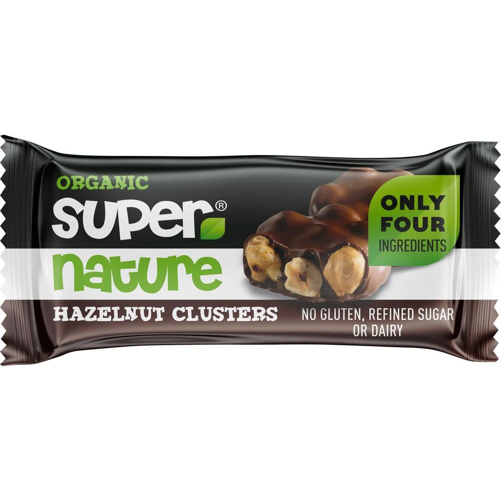 Super Nature Organic Hazelnut Clusters 34 gr