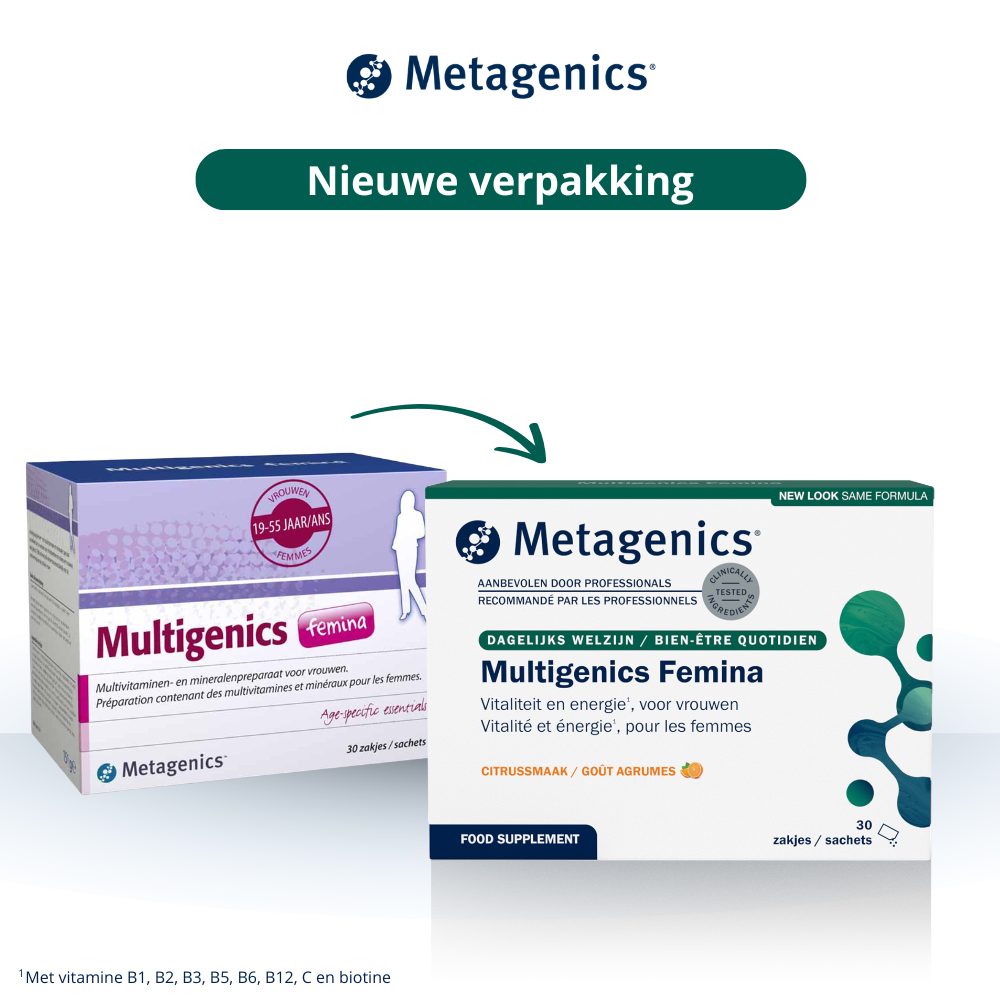 Metagenics Multigenics femina 30 sachets (afbeelding 2)
