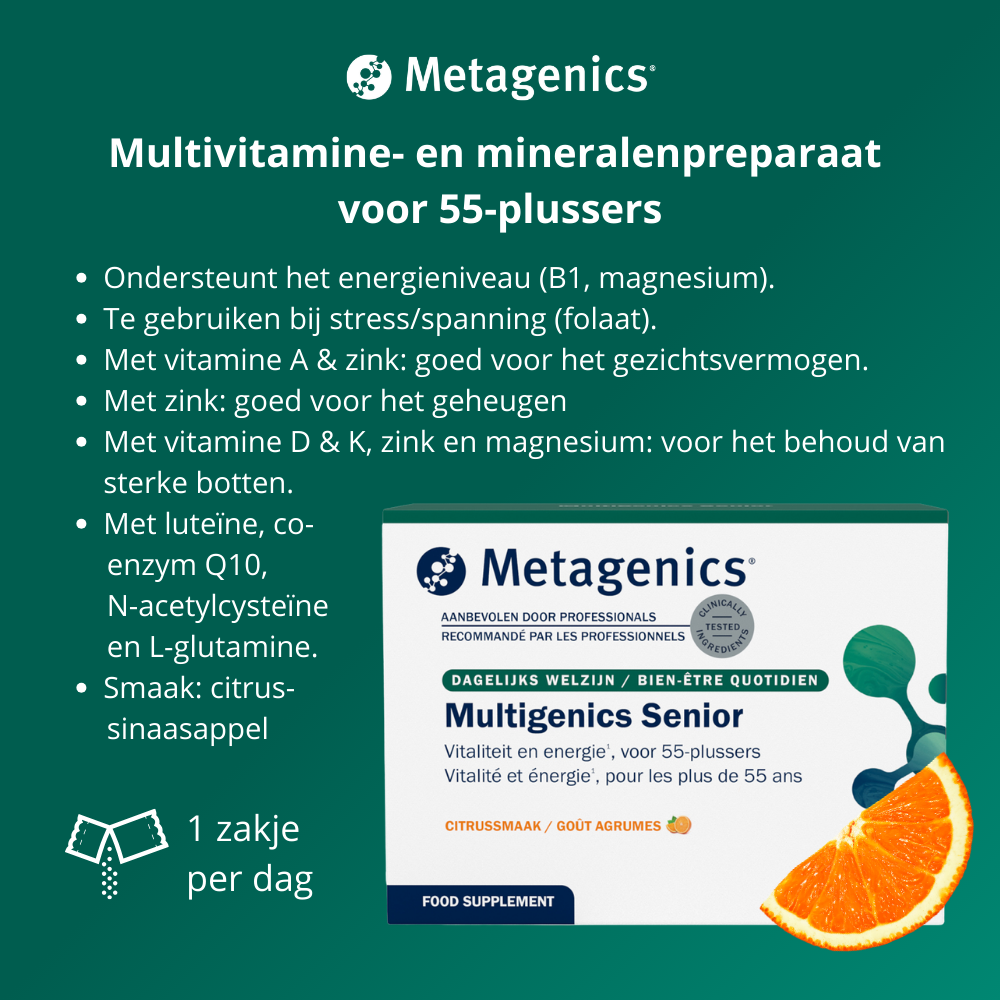 Metagenics Multigenics senior 30 sachets (afbeelding 4)