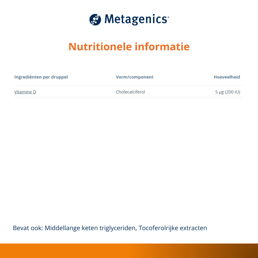 Metagenics Vitamine D liquid 30 ml