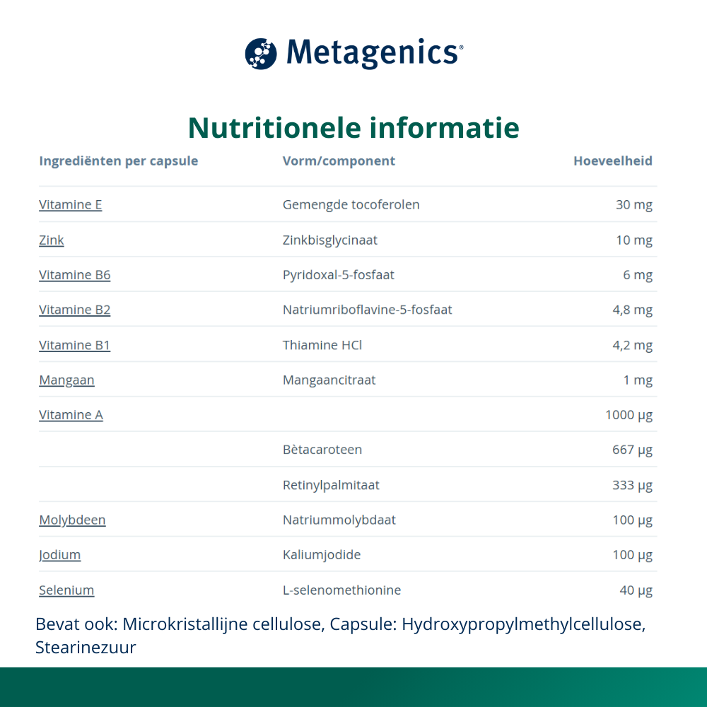 Metagenics Tirstim 90 capsules