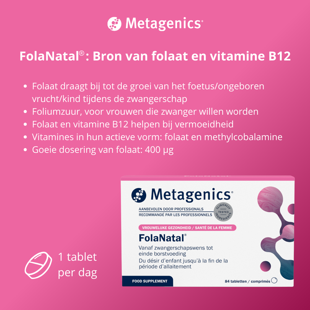 Metagenics Folanatal 84 tabletten