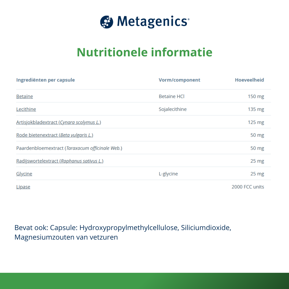 Metagenics Metadigest keto 30 capsules