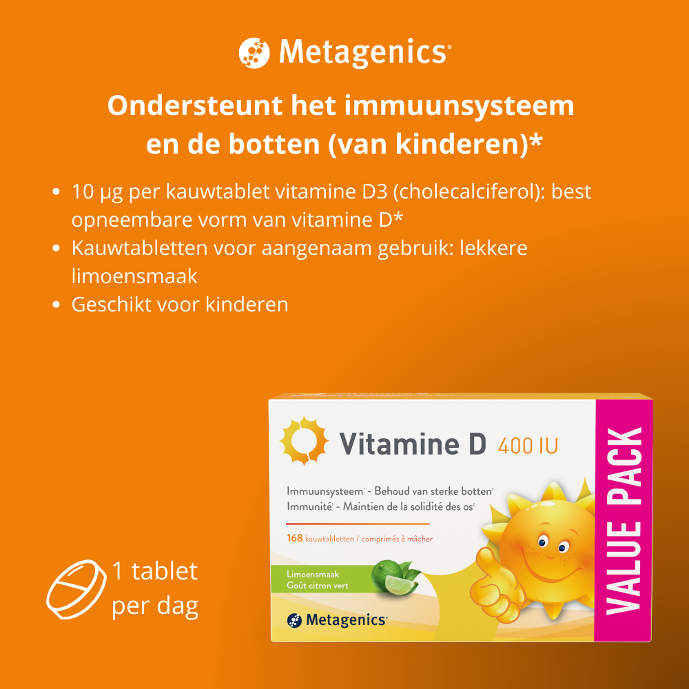 Metagenics Vitamine D 400IU NFD 168 capsules