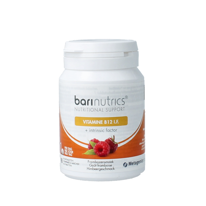 Metagenics Vitamine B12 I.F. framboos 90 kauwtabletten - Barinutrics