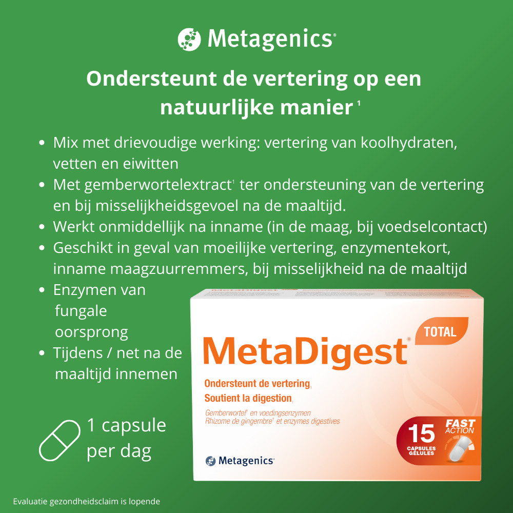 Metagenics MetaDigest Total Capsules 15ca