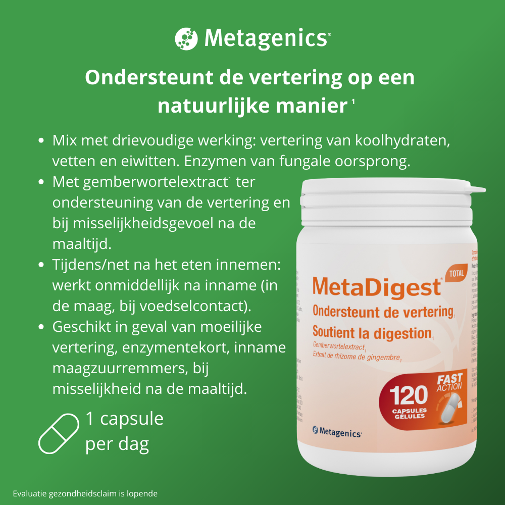 Metagenics MetaDigest Total Capsules 120ca