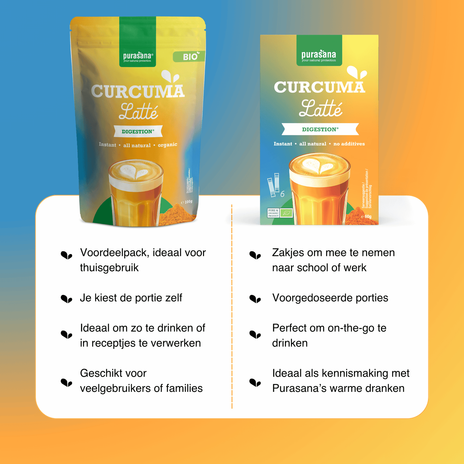 Purasana Biologische Curcuma Latte
