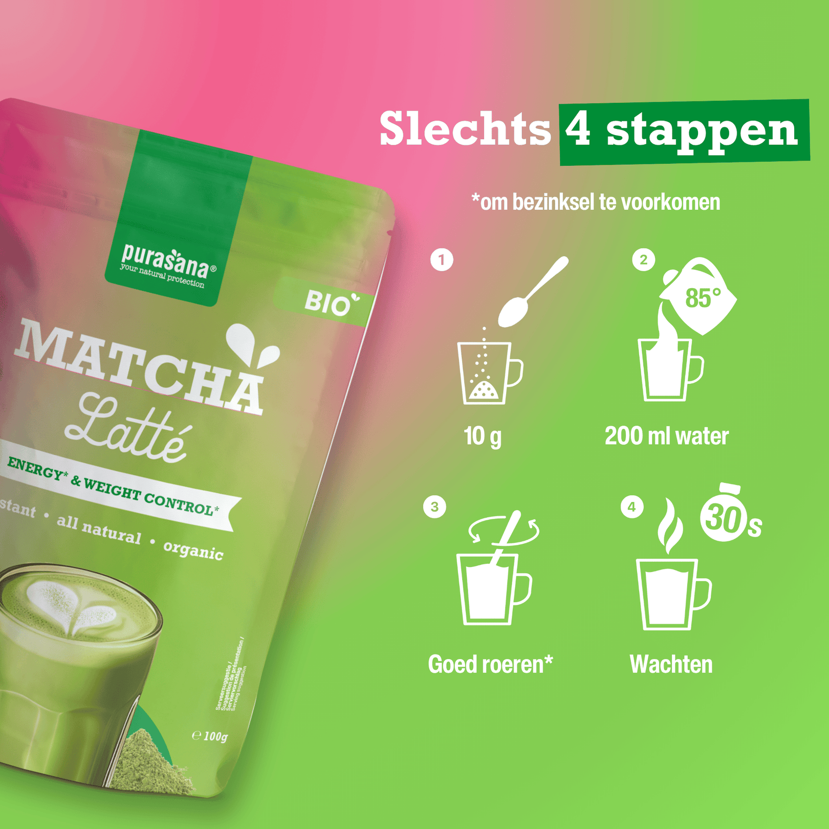 Purasana Biologische Matcha Latte