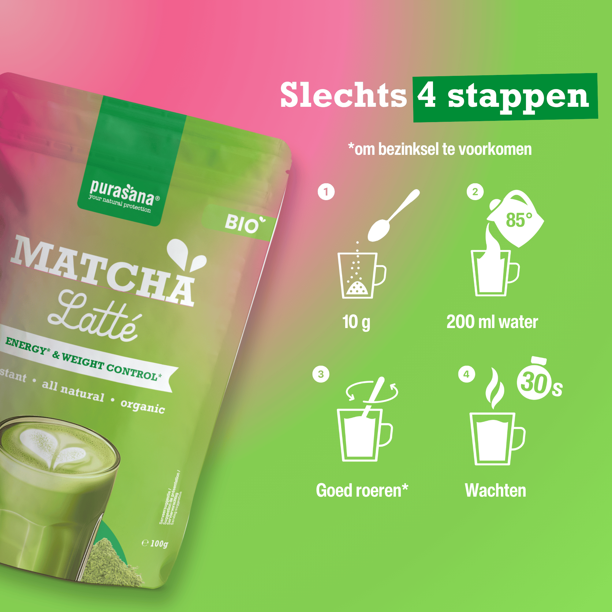 Purasana Biologische Matcha Latte