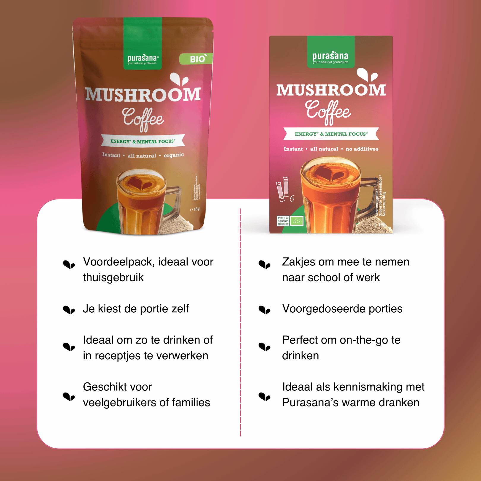 Purasana Biologische Mushroom Coffee