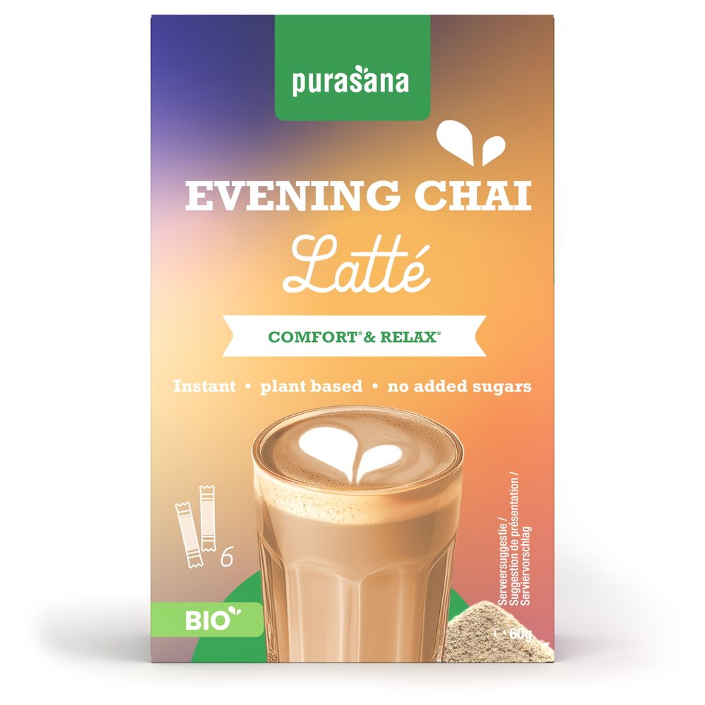 Purasana Latte chai evening bio 60 gram